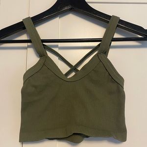 Free People Movement Happiness Runs Strappy Back Crop Tank